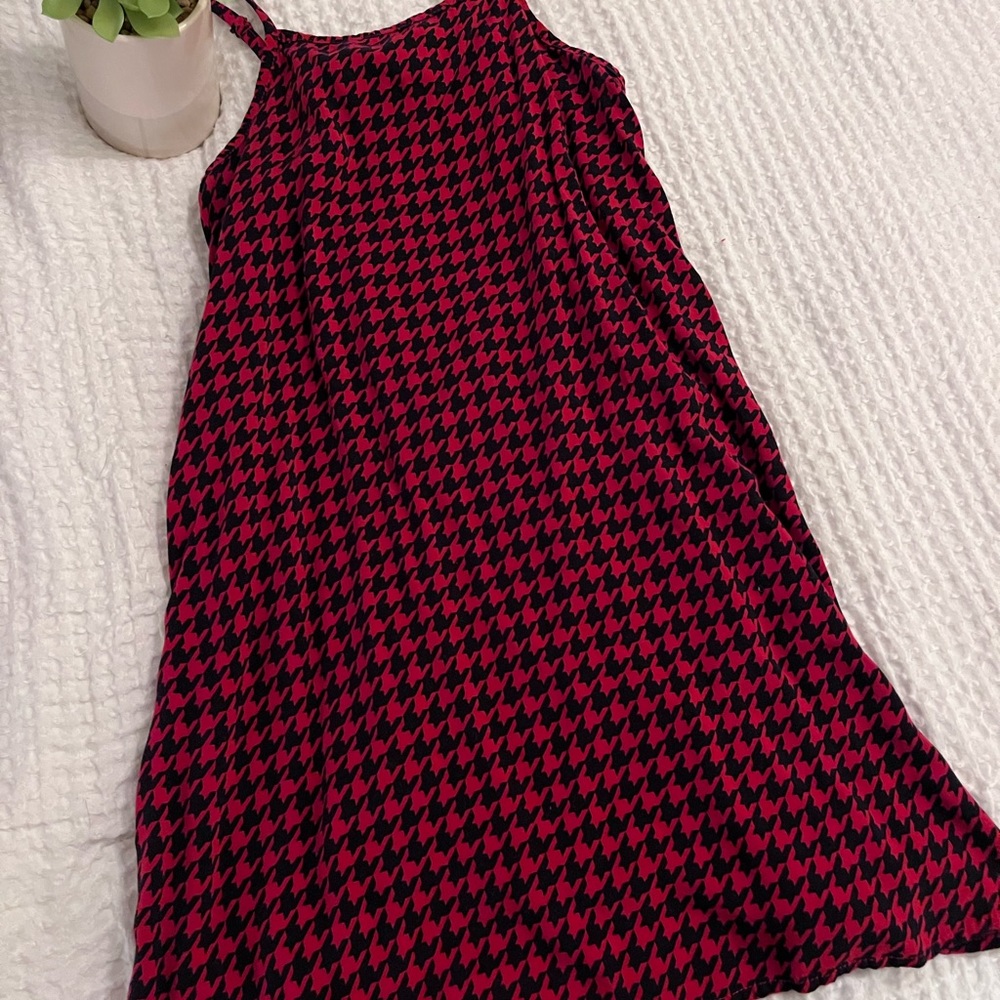 Red & Black Holiday Girls Dress
